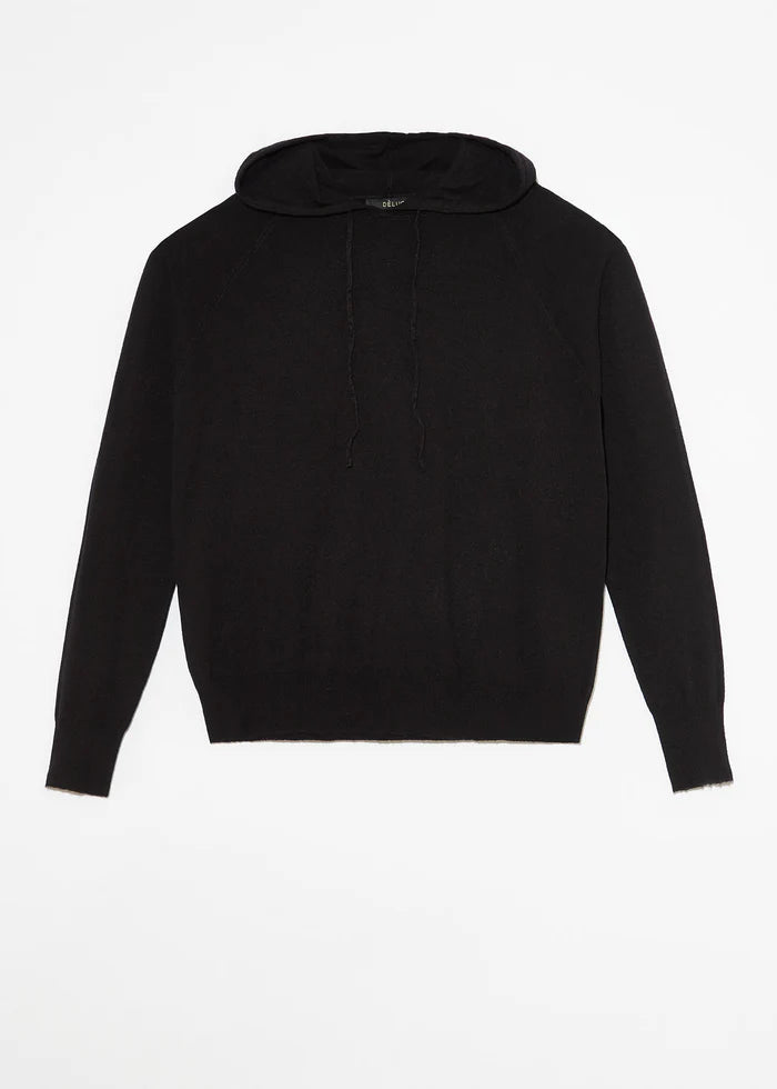 Fine knit hoodie best sale