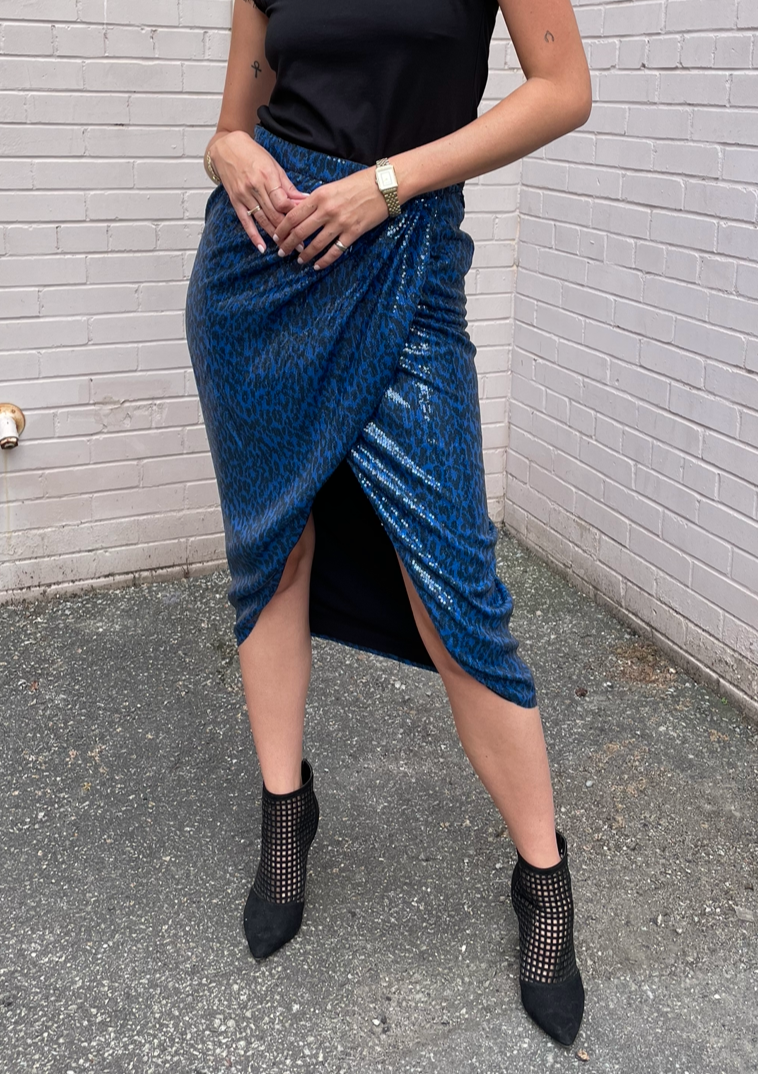 Navy sequin skirt clearance outfit