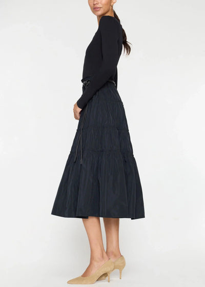 Brochu Walker Ava Tiered Dress Black