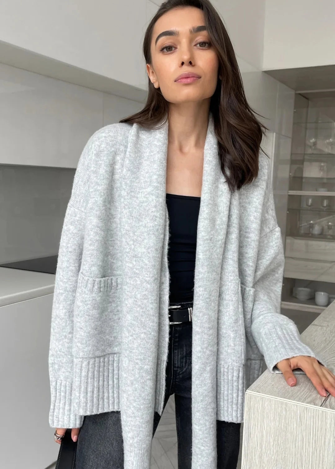 Charli Harper Cardigan- Grey