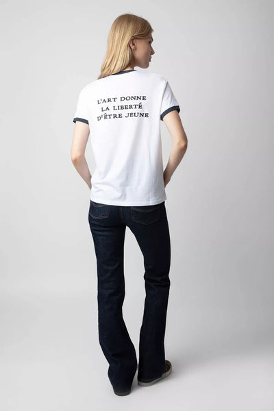 Zadig & Voltaire ZV Wings Tee - White