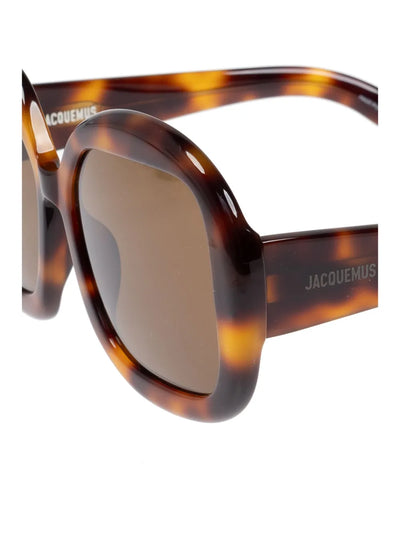 Jacquemus Carre Rond 2 Sunglasses Tortoise Shell