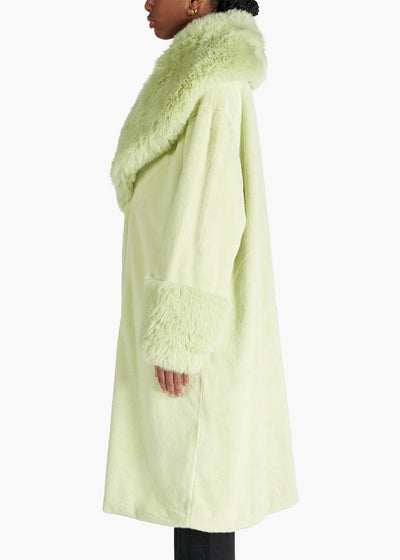 Jakke Ana Oversized Faux Fur Jacket Apple