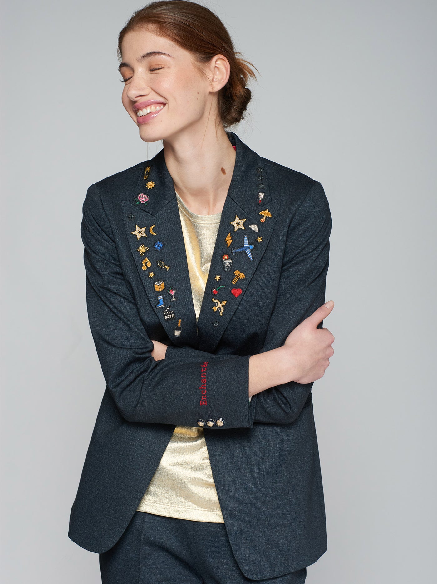 Vilagallo Sophia Embroidered Jacket