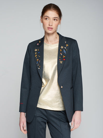 Vilagallo Sophia Embroidered Jacket