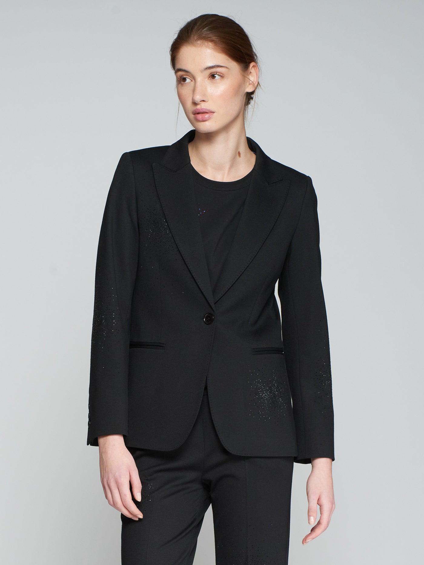 Vilagallo Heather Strass Jacket Black