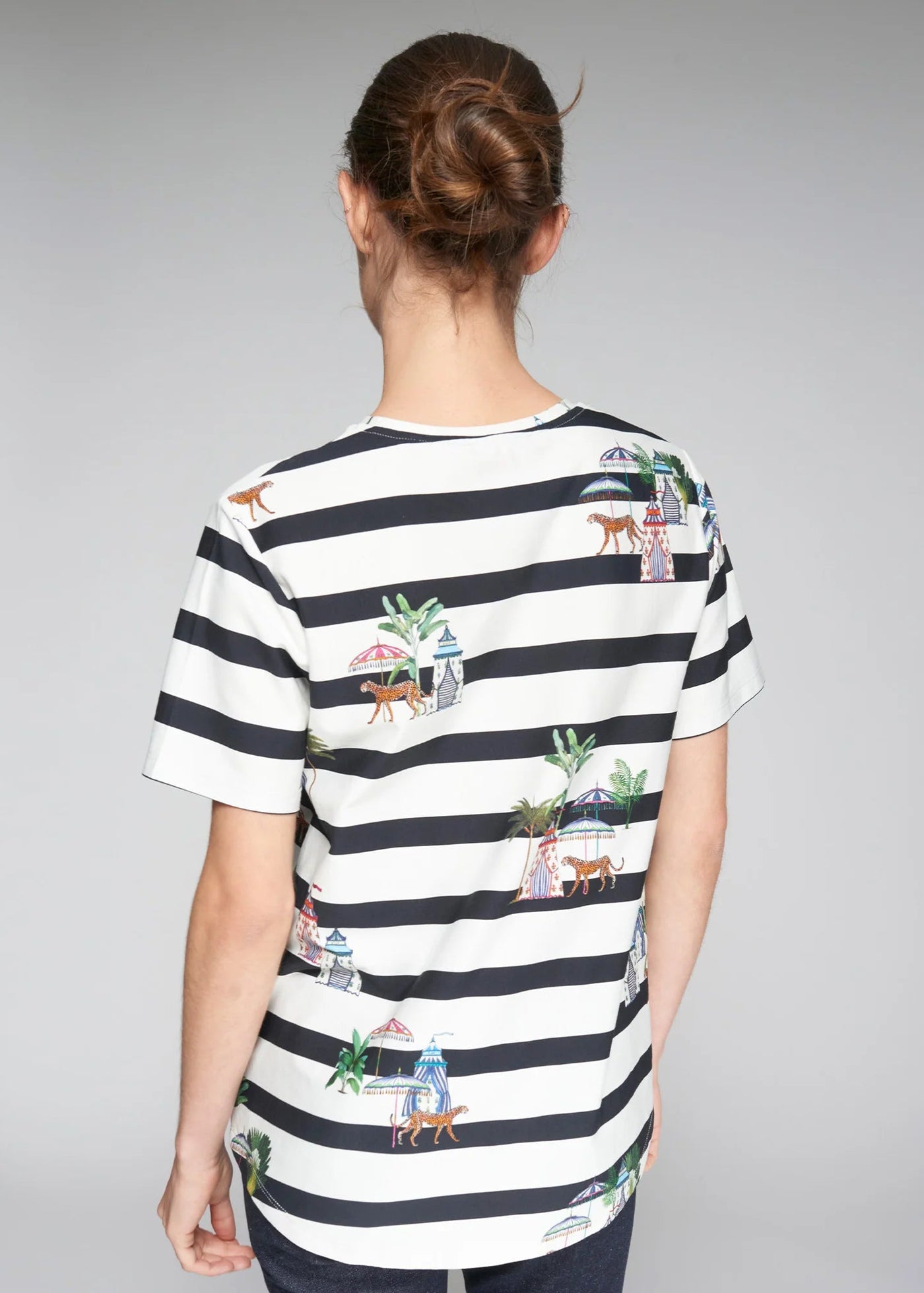 Vilagallo Tora Striped Palm Tee