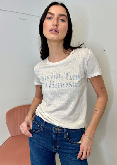 CHRLDR “Swim, Tan & Mimosas” Classic T-shirt - White