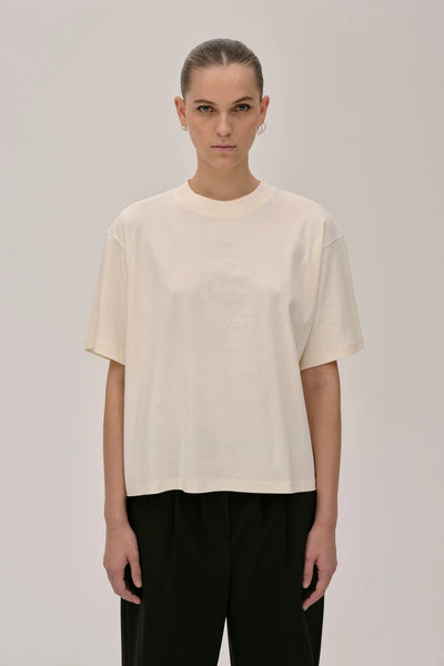 HERSKIND Larsson Oversized Tee Cream