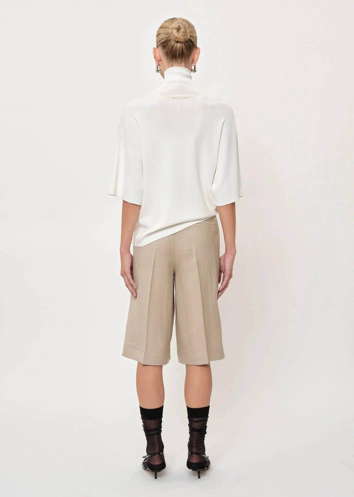 HERSKIND Brittany Knit S/S Sweater Off White