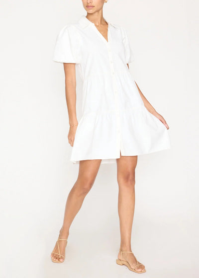 Brochu Walker Havana Tiered Mini Dress - Ivory