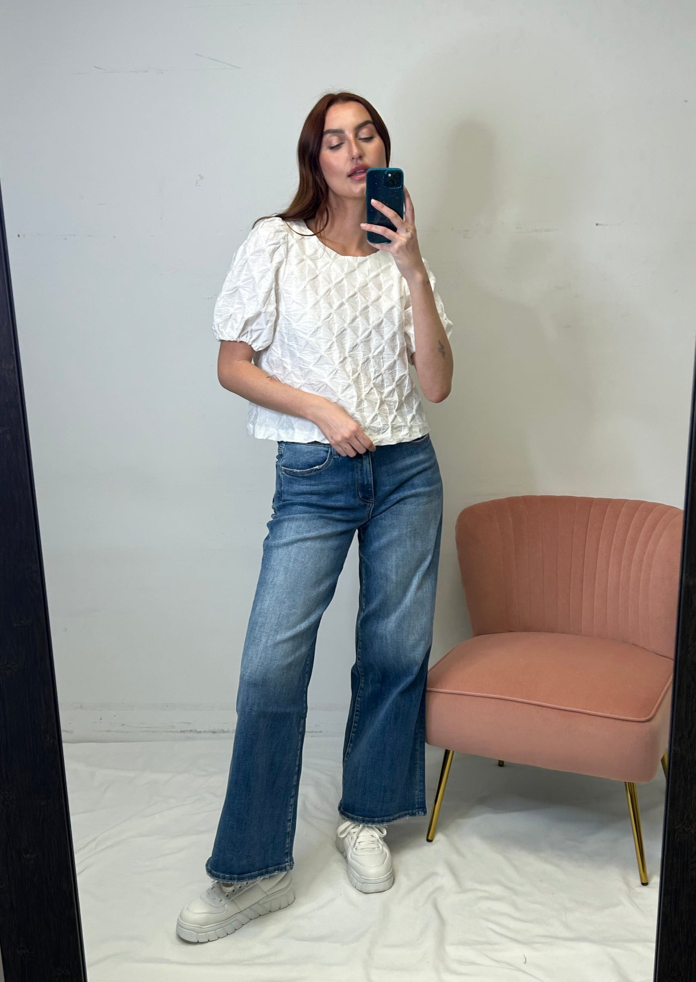 The Pink Door Classic Wide Leg Denim