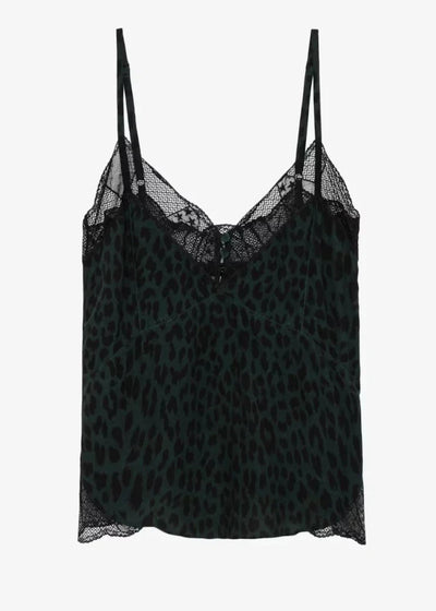 Zadig & Voltaire Cyoko Soft Leo Cami Teal