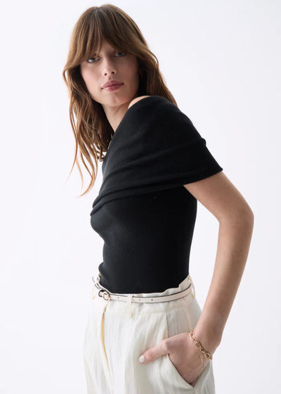 Deluc Porto Knit Top - Black