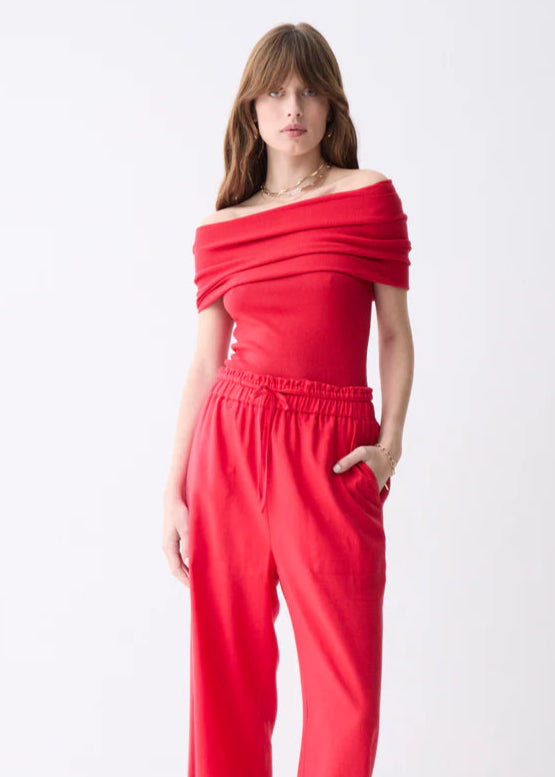 Deluc Porto Knit Top - Red