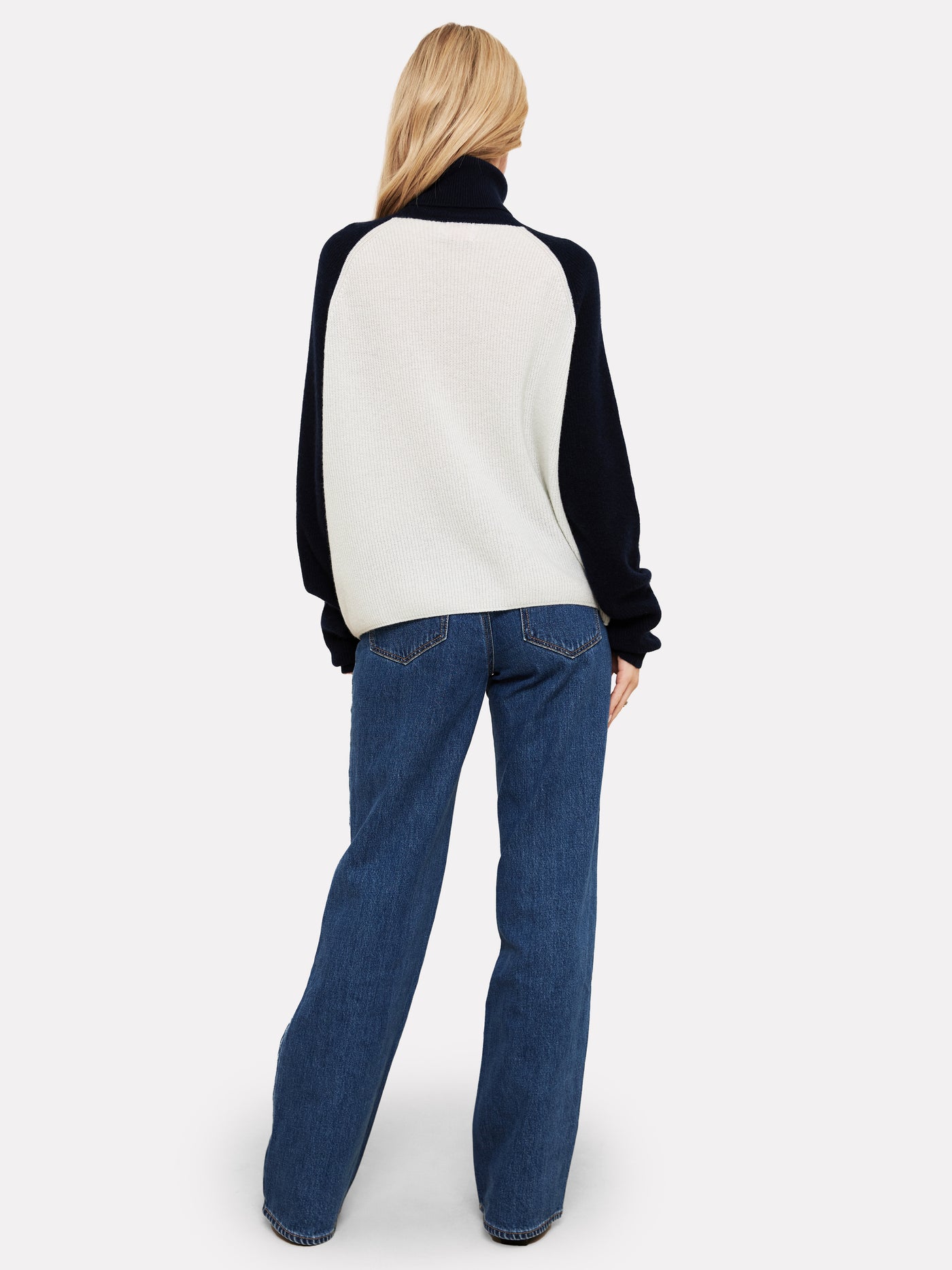 Brodie Susie Colour Block Top Black/White