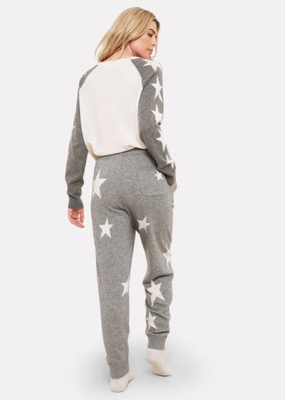 Brodie Sophie Star Jogger Mid Grey/ Organic White