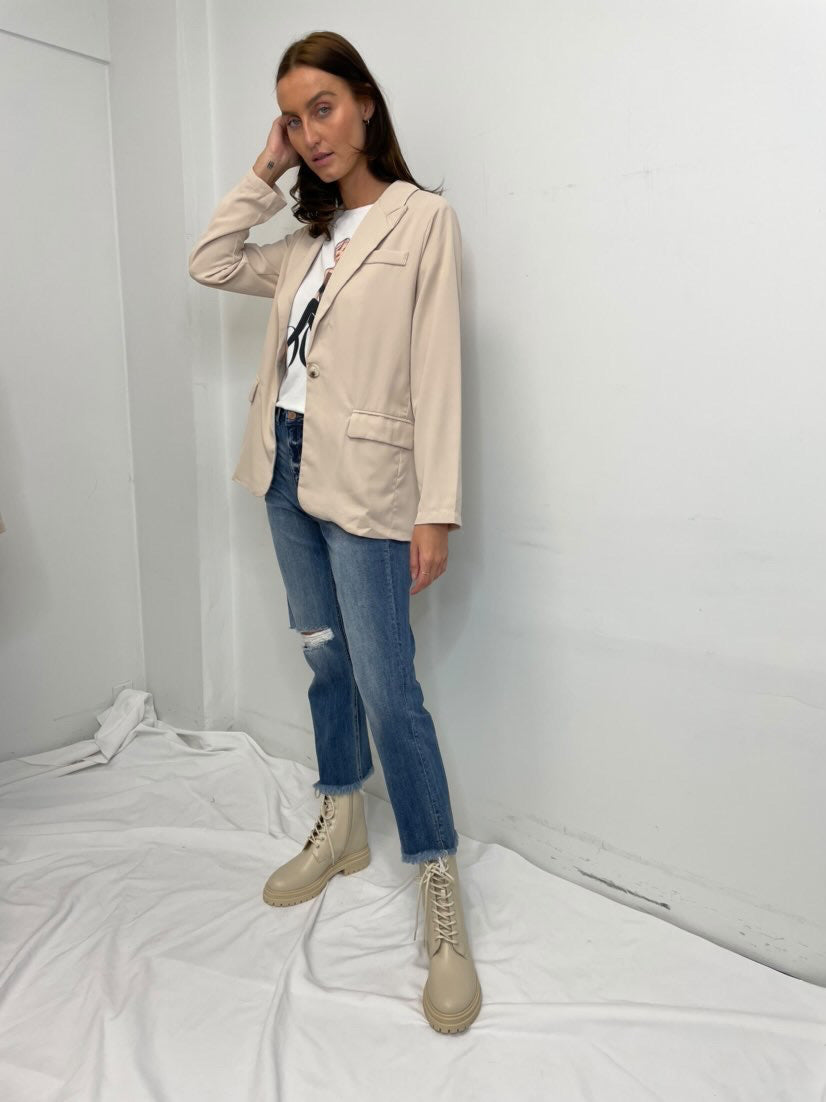 HYFVE Oversized Blazer - Beige