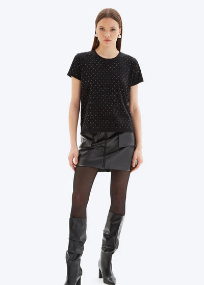 CHRLDR All Over Studs Perfect Tee Black