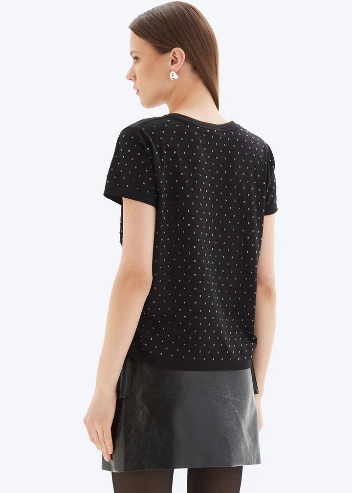 CHRLDR All Over Studs Perfect Tee Black