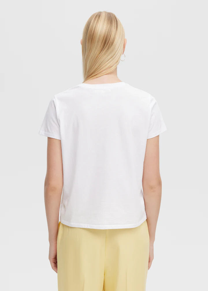 CHRLDR Jane Bow Perfect Tee - White