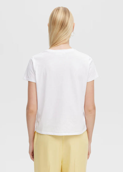 CHRLDR Jane Bow Perfect Tee - White