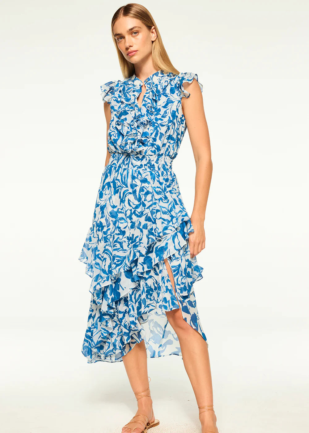 Misa Ilysa Dress - Blue Watercolor Mix