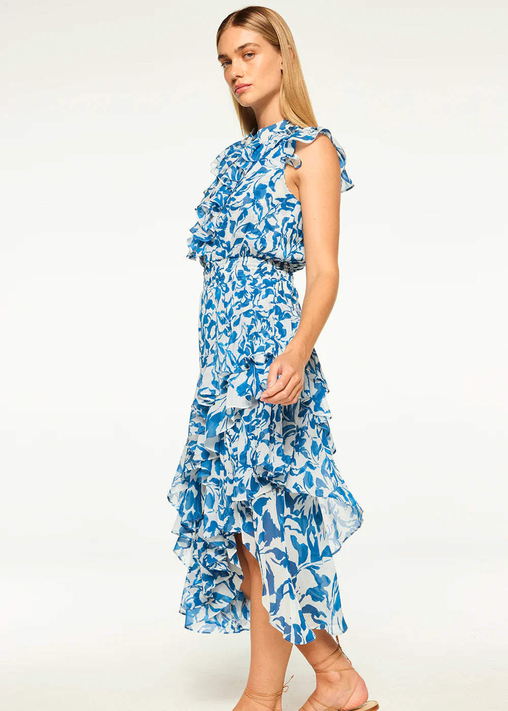 Misa Ilysa Dress - Blue Watercolor Mix