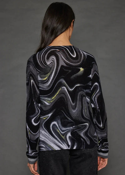 Lisa Todd Swirly Classic Crew Neck Sweater