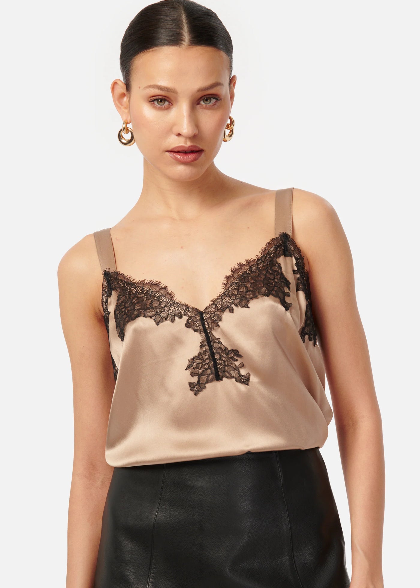 Cami Beatrice Camisole Top Champagne