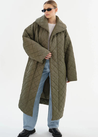 Lamarque Hendrika Quilted Coat Sage