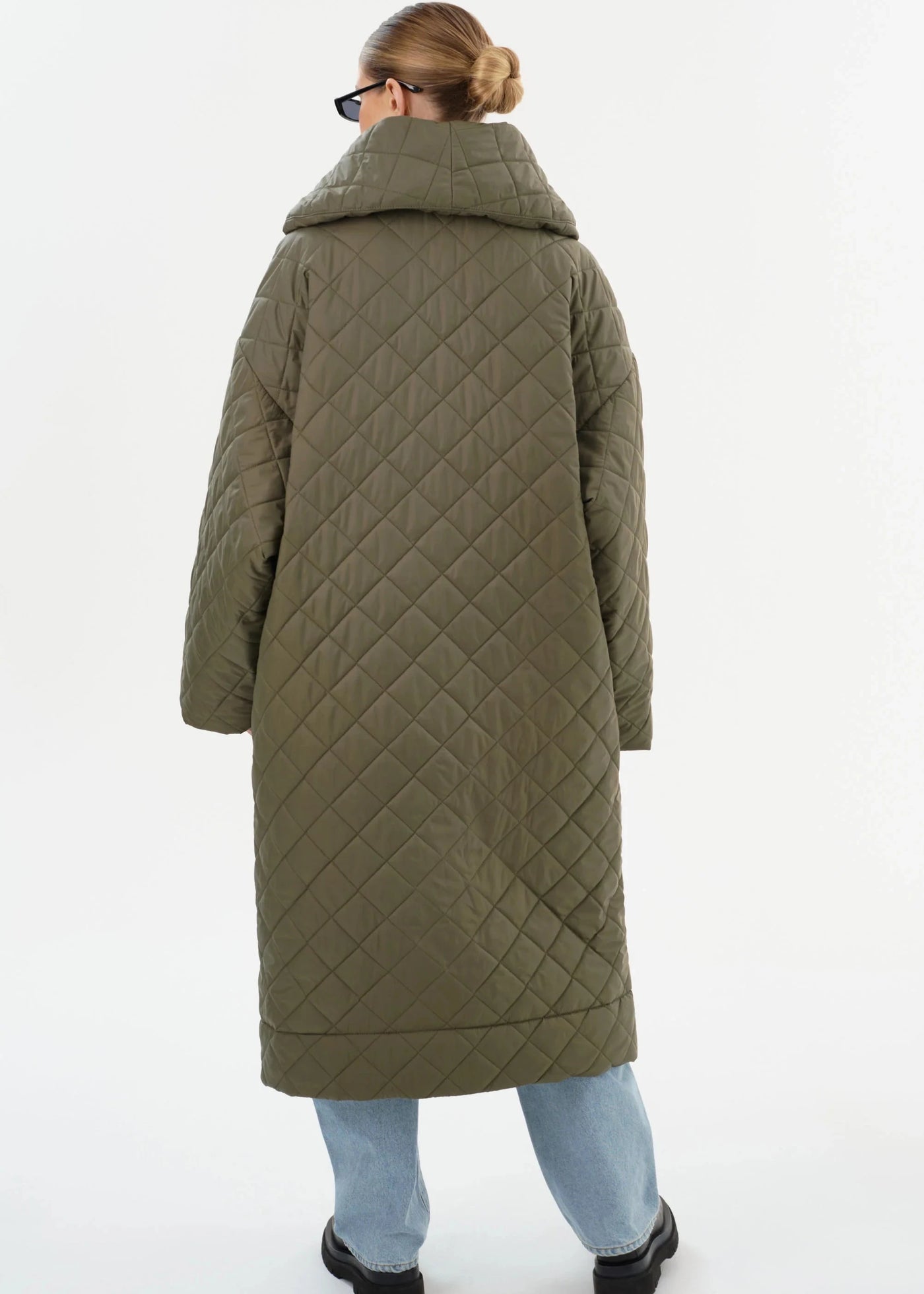 Lamarque Hendrika Quilted Coat Sage