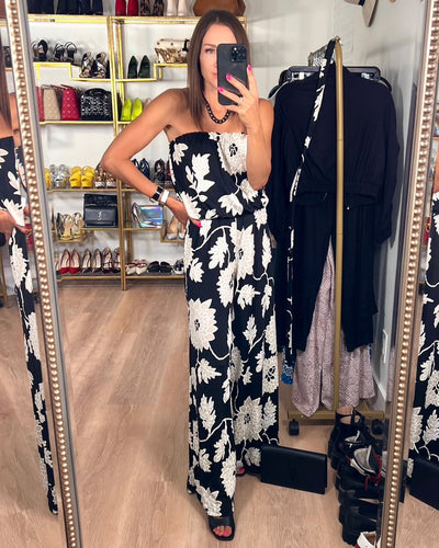 The Pink Door Black & White Jumpsuit