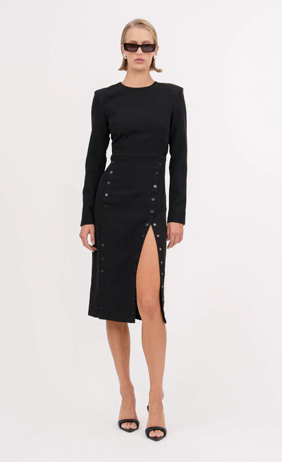 NONCHALANT Cora Dress Black