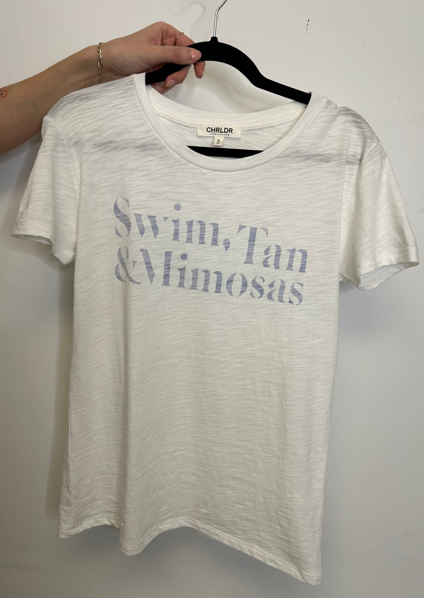 CHRLDR “Swim, Tan & Mimosas” Classic T-shirt - White