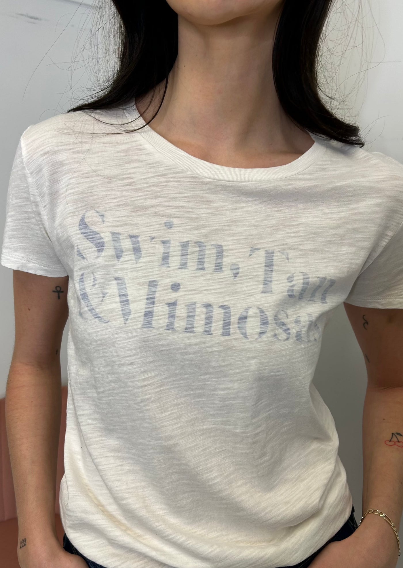 CHRLDR “Swim, Tan & Mimosas” Classic T-shirt - White