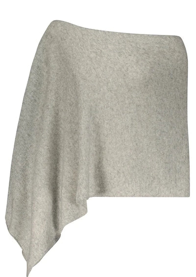 MINNIE ROSE Cashmere Ruana - Heather Grey