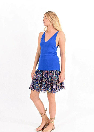 Molly Bracken Knit Tank - Cobalt