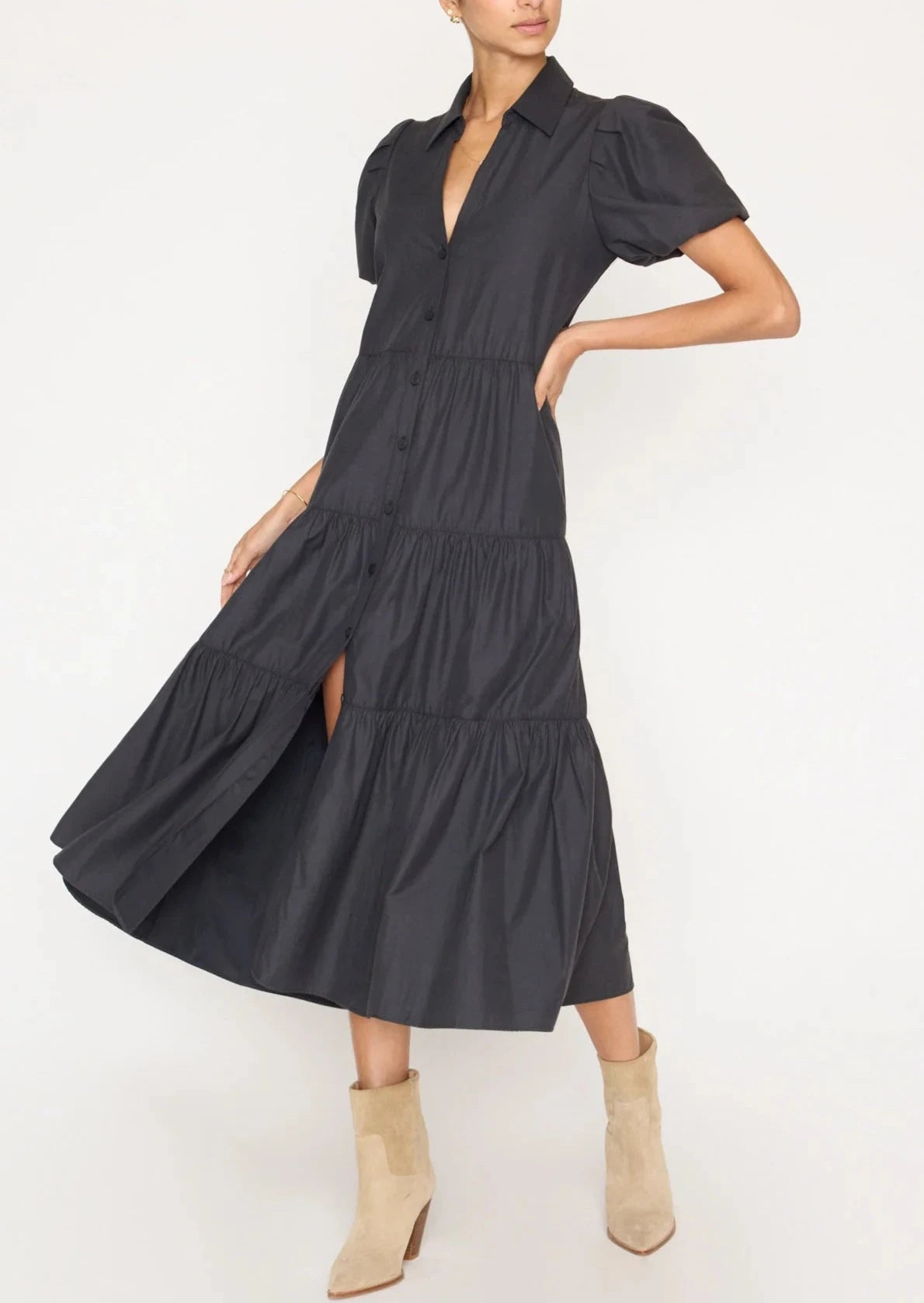 Brochu Walker Long Havana Dress - Black