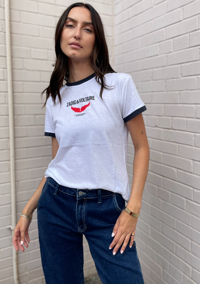 Zadig & Voltaire ZV Wings Tee - White