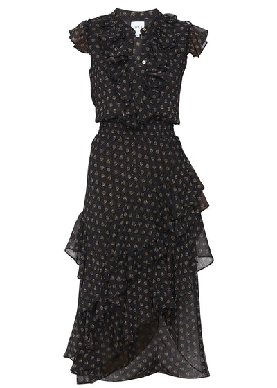 Misa Ilysa Dress Black Lapis Eye