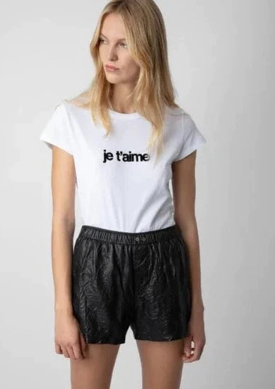 Zadig & Voltaire Woop “Je T’aime” Tee - White