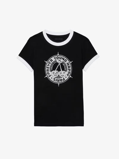 Zadig & Voltaire Sparkle Cherry Tee Black