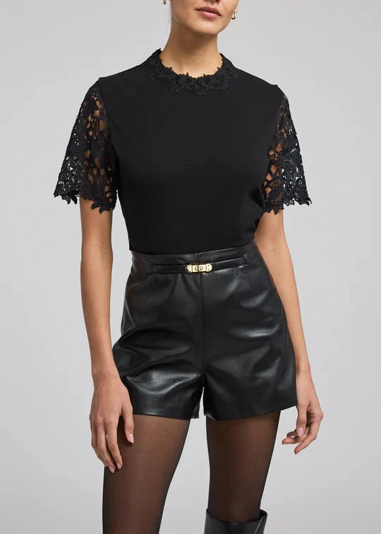 Generation Love Ramona Lace Combo Top Black