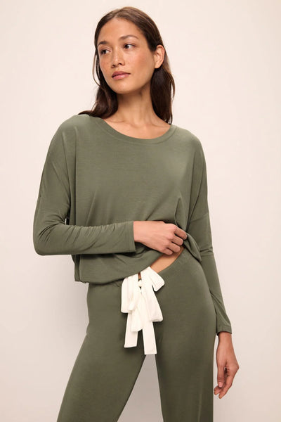 Eberjey Giselle Slouchy Set Olive