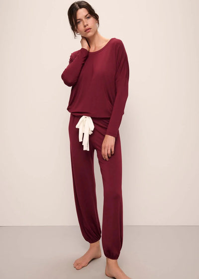 Eberjey Gisele Slouchy Set - Wine