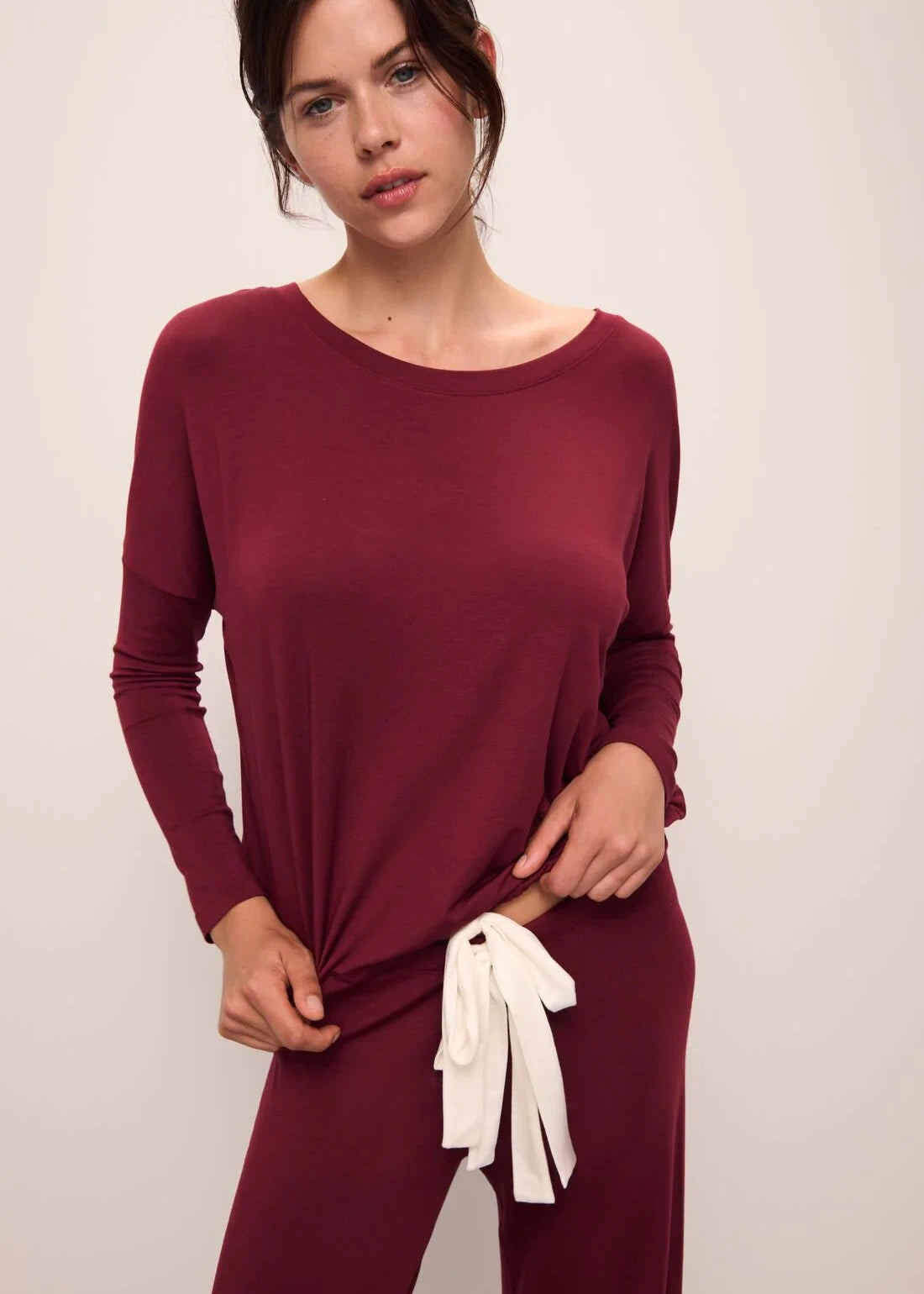 Eberjey Gisele Slouchy Set - Wine