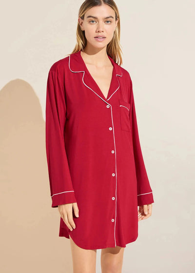 Eberjey Gisele Sleep Shirt - Red