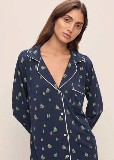 Eberjey Gisele Tree Printed Long Pj Set