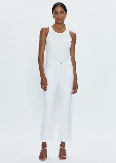 Pistola Lennon Crop Boot Pant White